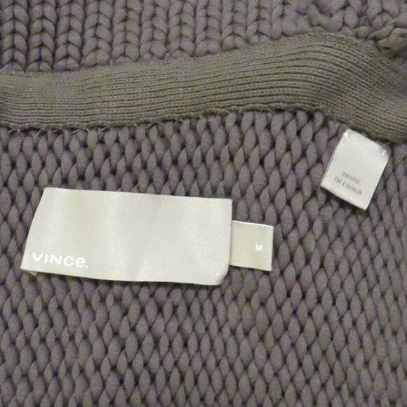 VINCE Gray 6 button double breasted cardigan. Size M (fits like an XL) - Picture 4 of 4